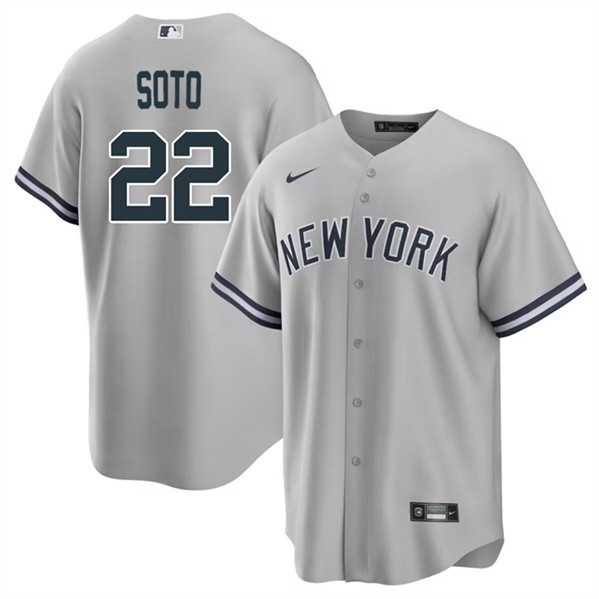 Men's New York Yankees #22 Juan Soto Gray Cool Base Stitched Baseball Jersey Dzhi,We sell and wholesale Men's New York Yankees #22 Juan Soto Gray Cool Base Stitched Baseball Jersey Dzhi on line form chian!